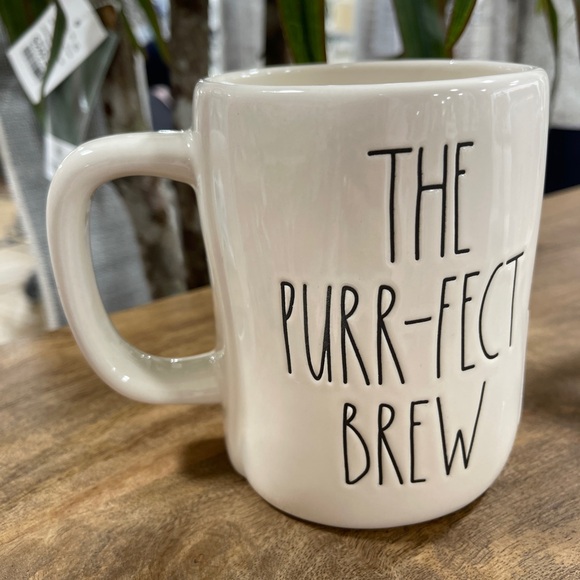 Rae Dunn Black Cat the Purr-fect Brew Coffee Cup Mug NEW - Picture 4 of 4